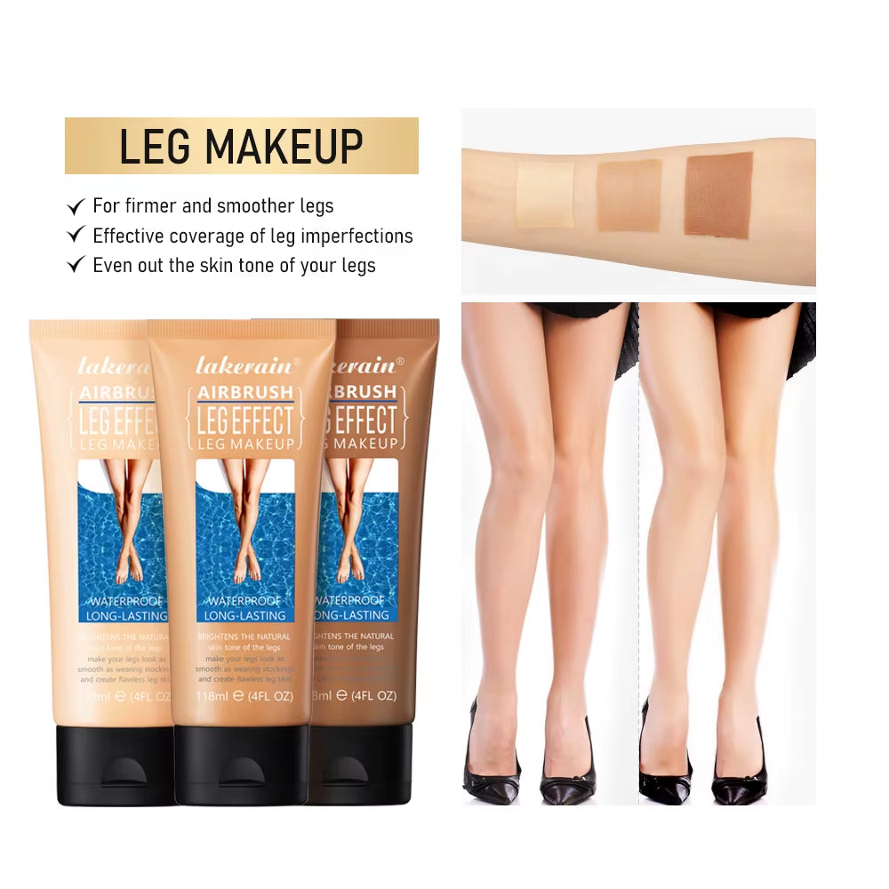 Leg Makeup Lotion Even Skin Tone Body Foundation Waterproof Long Lasting Body Tanning Cream Medium Bronze Leg Makeup