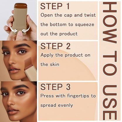 Tinted Moisturizer Serum for Boost Skin Tint, Solid Foundation Stick #01